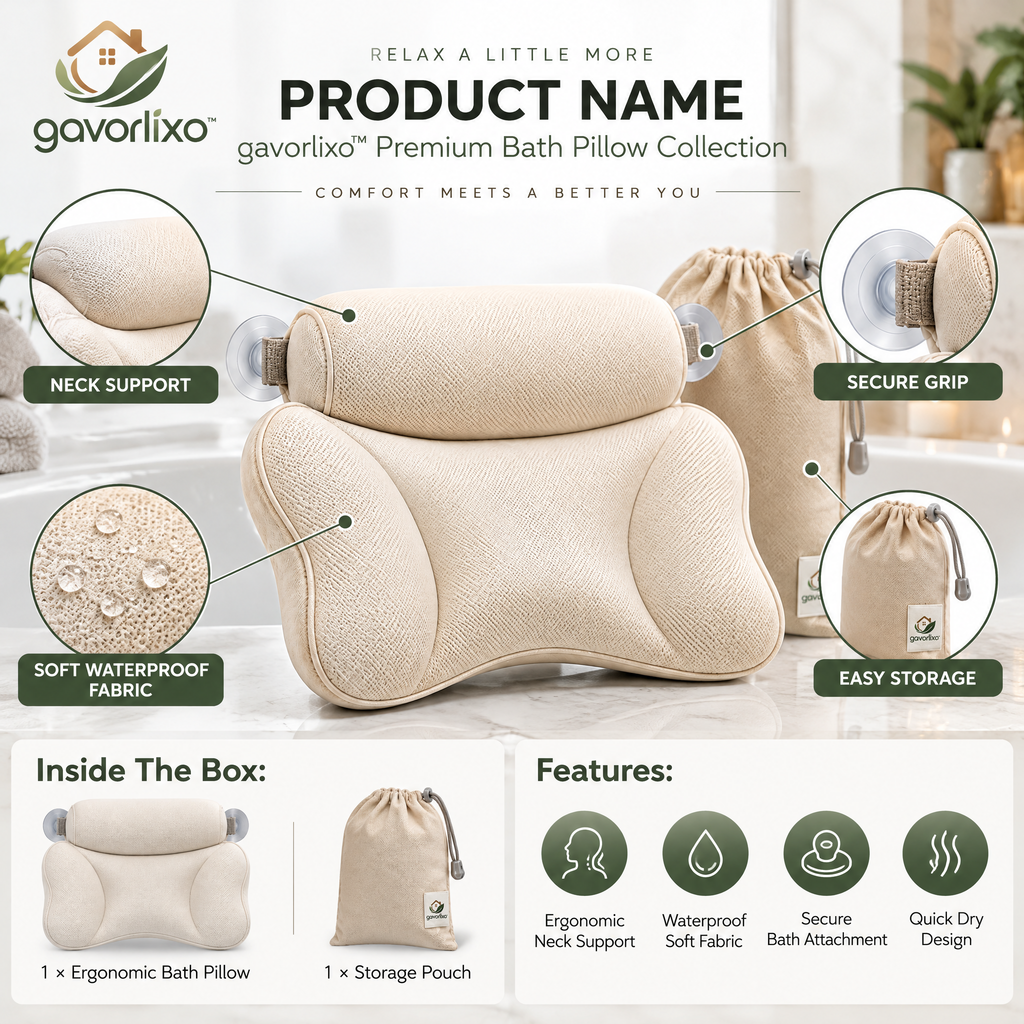 gavorlixo™ Premium Bath Pillow Collection