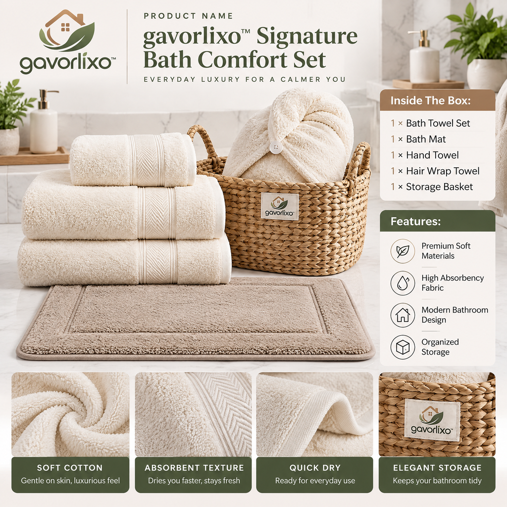 gavorlixo™ Signature Bath Comfort Set