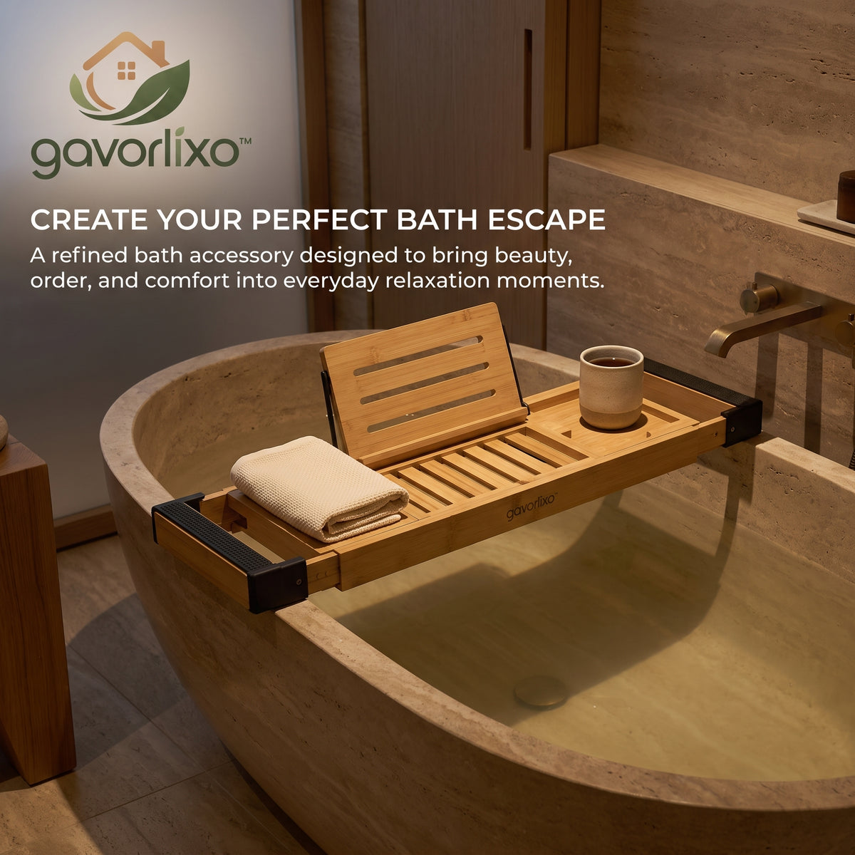 gavorlixo™ Elegant Bath Tray Organizer