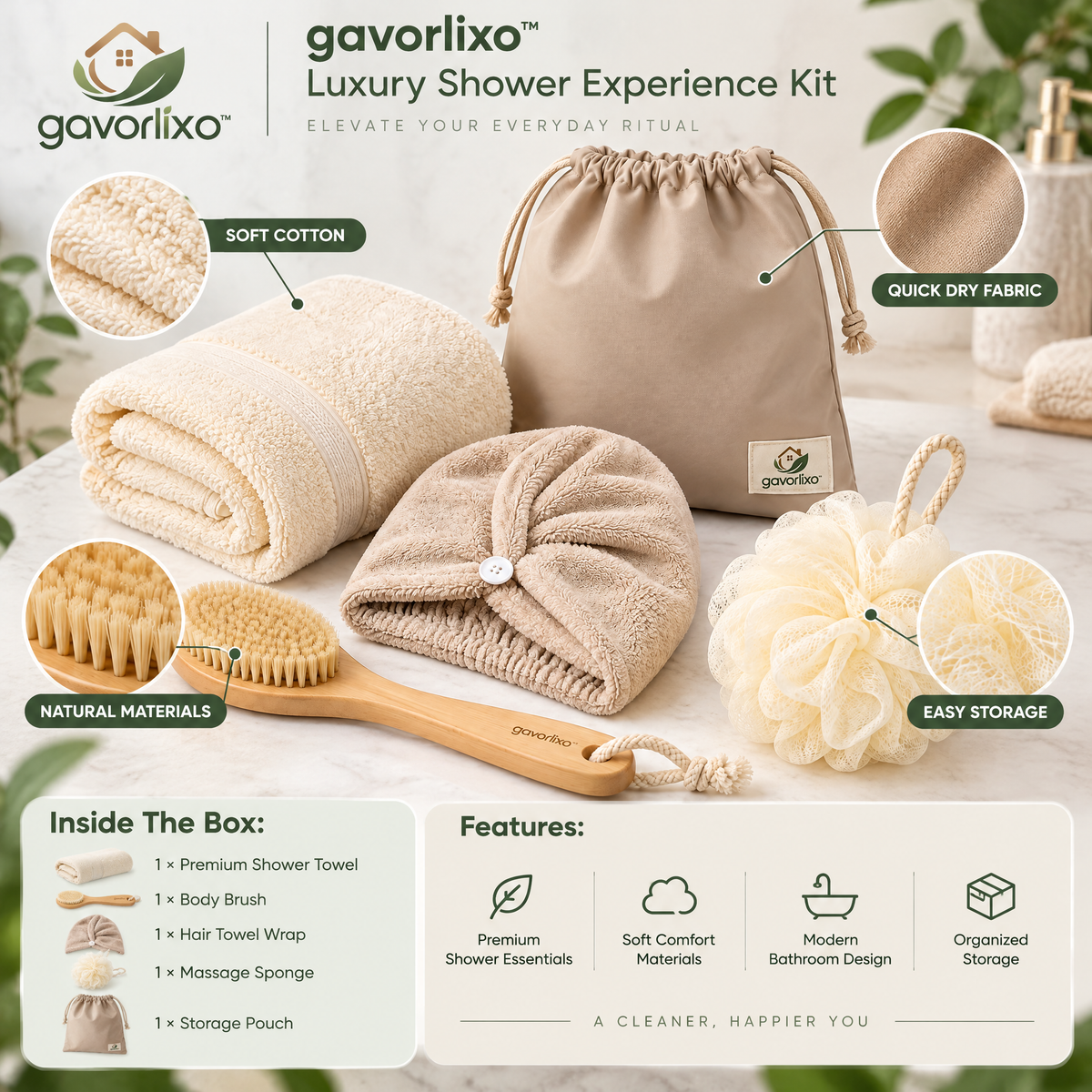 gavorlixo™ Luxury Shower Experience Kit